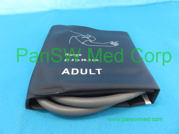 compatible nibp cuff for adult size, dual hoses