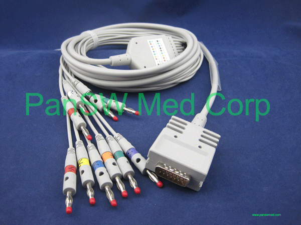 burdick EK10 ten leads patient cable