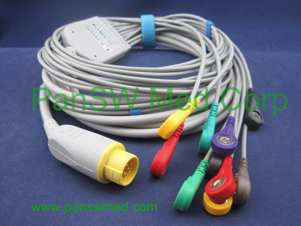 mortara Surveyor EKG cable ten leads