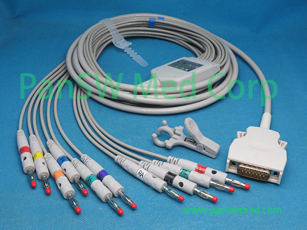 Mortara 10 leads EKG cable