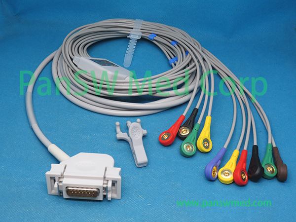 Siemens one piece ten lead ECG cable with leadwire