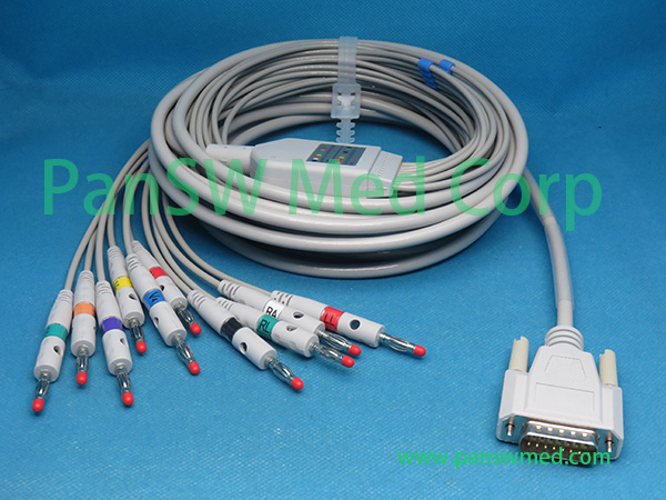 nihon kohden ten leads ECG cable