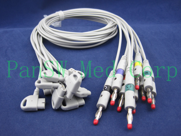 Philips Trim ECG leads set