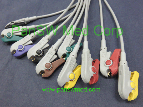 clip ECG cable, IEC color