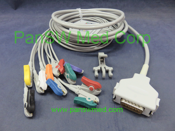 compatible fukuda cable ten leads ECG cable AHA