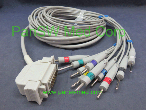 Siemens one piece ten lead ECG cable with leadwire