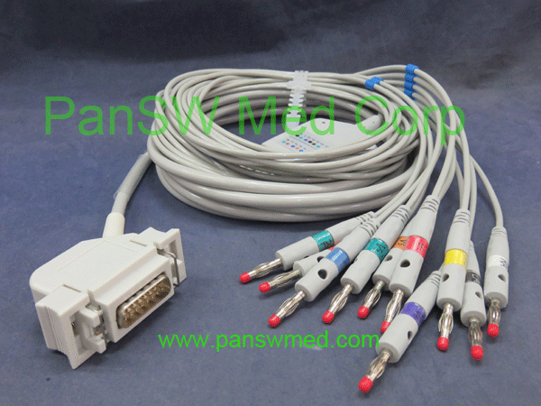 Siemens one piece ten lead ECG cable with leadwire