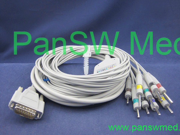 nihon kohden ten leads ECG cable