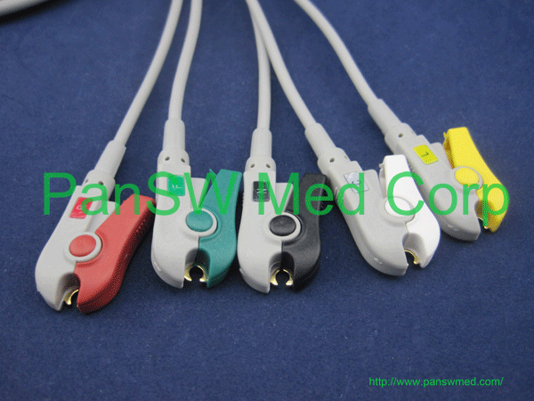 5 leads color coding, IEC color