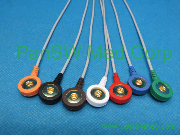 holter DIN 7 leads ECG leadwire
