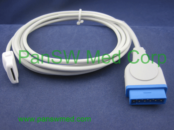 Gray Denshine CE 0123 GE-Masimo 2017002-002-001 P0210S, PC-12-GE Compatible SpO2 Extension Cable 