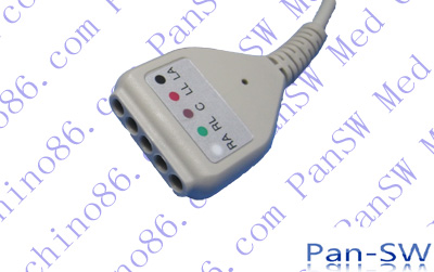 DIN 5 leads ECG trunk cable