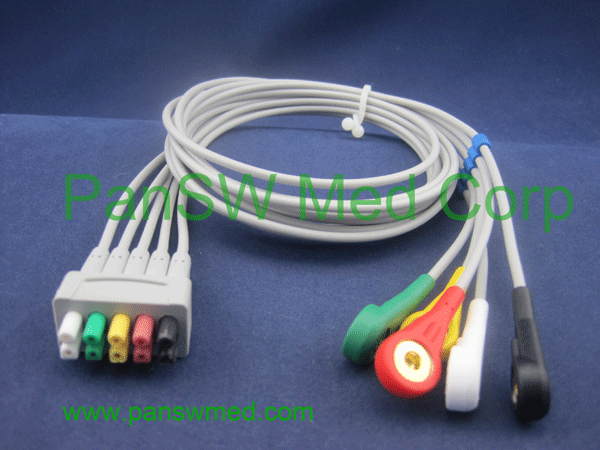 GE marquette ECG cable leads set