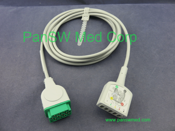 GE ecg trunk cable 3 leads, 5 leads
