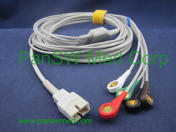 5 leads snap mek cable