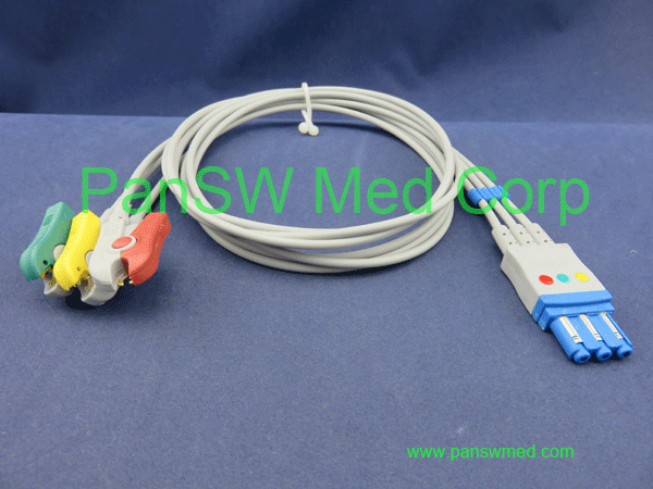 compatible ecg leads for philips 3 leads IEC color clip
