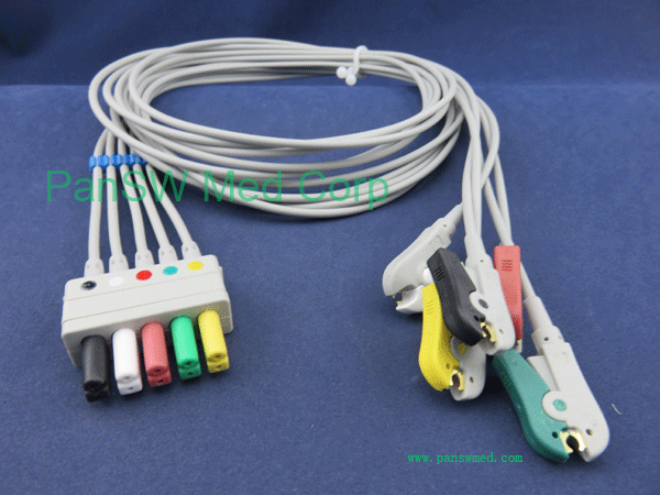 siemens 5 leads ECG leads dual pins