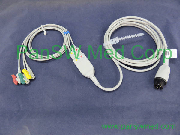3 leads ecg trunk cable system leads with trunk