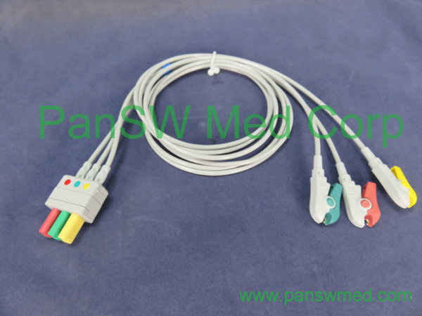 compatible ecg leads for Fukuda IEC color clip