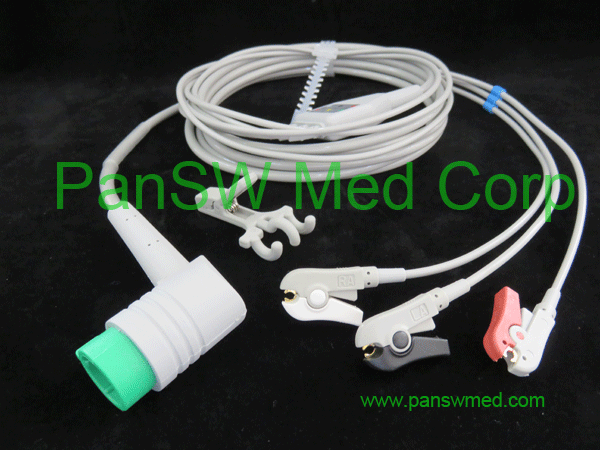 compatible ECG cable for Medtronic Physio Control AHA clip