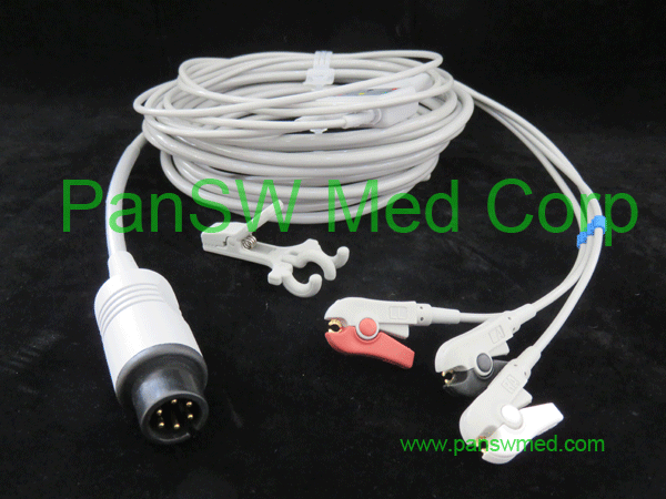 compatible ECG cable for Mindray AHA color clip
