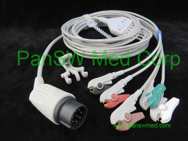 compatible ECG cable for Nihon Kohden TEC