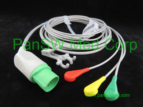 compatible ECG cable for Nihon Kohden TEC