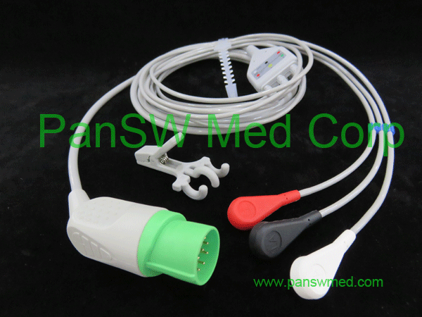 compatible ECG cable for Nihon Kohden TEC