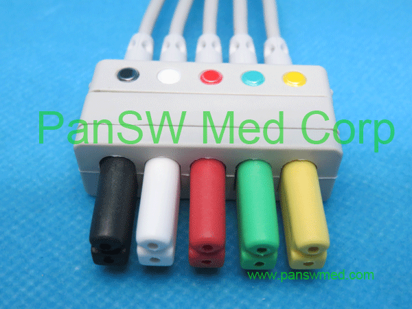 compatible ecg leads for siemens, IEC color 