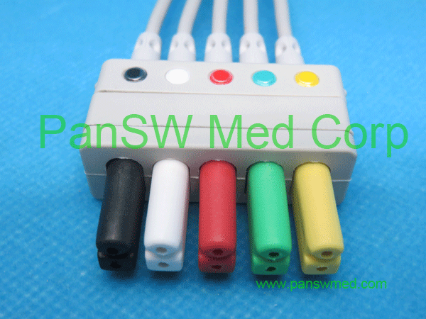 compatible ECG leads for siemens, IEC color, clip