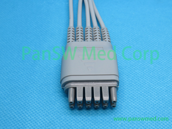 Edan IT20 ECG leads, IEC color, snap