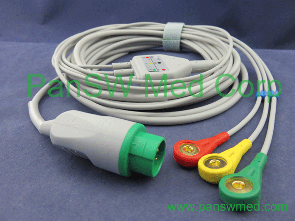schiller ecg cable 3 leads IEC