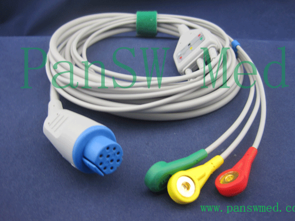 dtex ohmeda ECG cable 3 leads