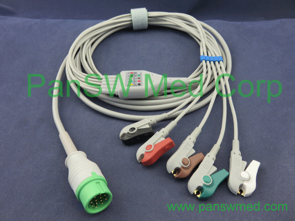 compatible ecg cable for biolight aha clip