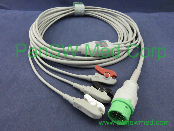 biolight ECG cable IEC snap, 3 leads