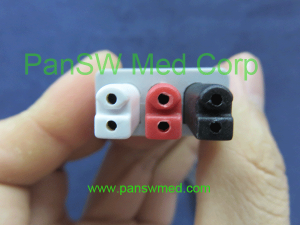 compatible siemens ECG leads connector 3 leads AHA color