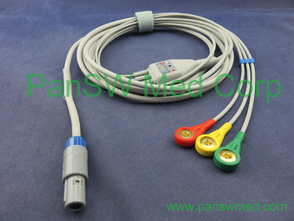 compatible huntleigh ecg cable