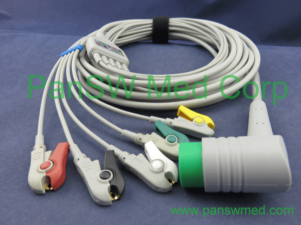 medtronic ECG cable 5 leads IEC clip