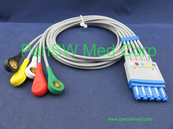 compatible ECG leads for Philips IEC color snap