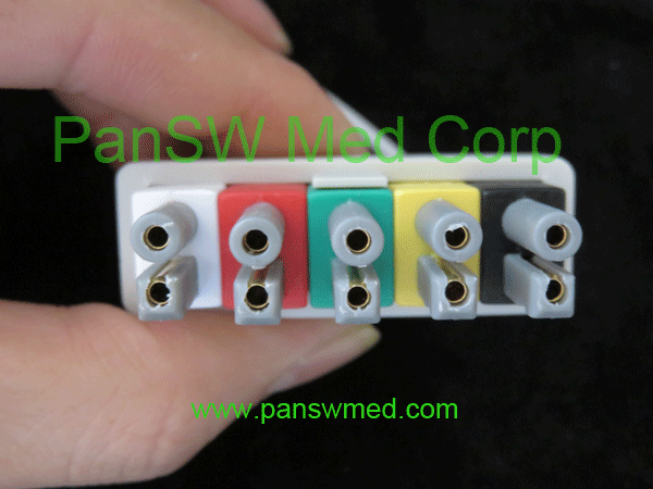 compatible ECG leads, IEC color