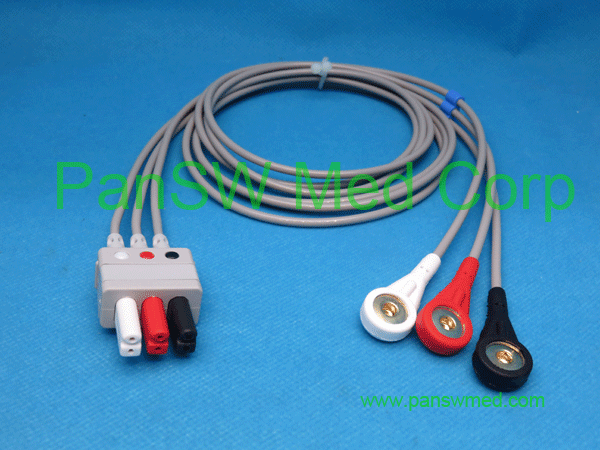 compatible siemens drager ecg leads 3 leads