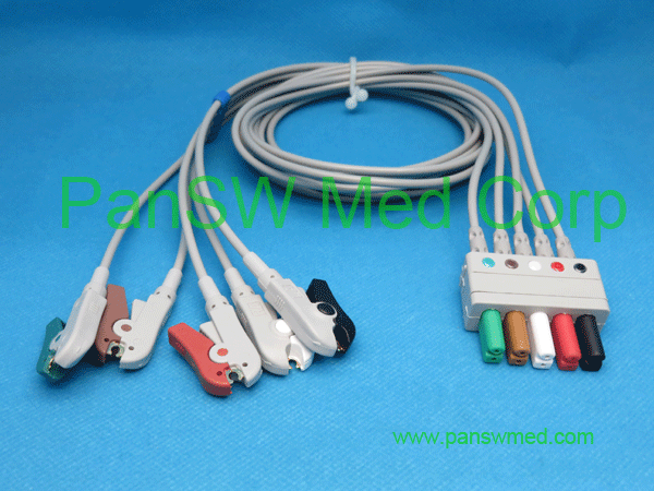 compatible ECG leads for siemens AHA color, clips