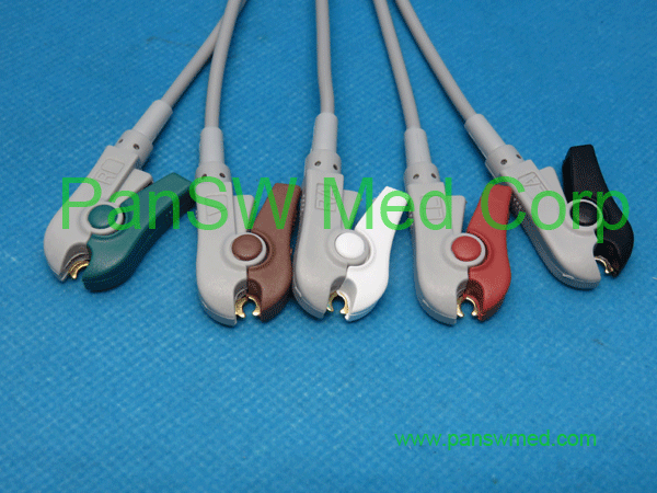 compatible ECG leads for siemens, AHA color clip