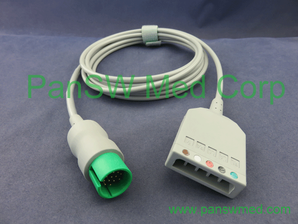 compatible ecg trunk cable for spacelabs