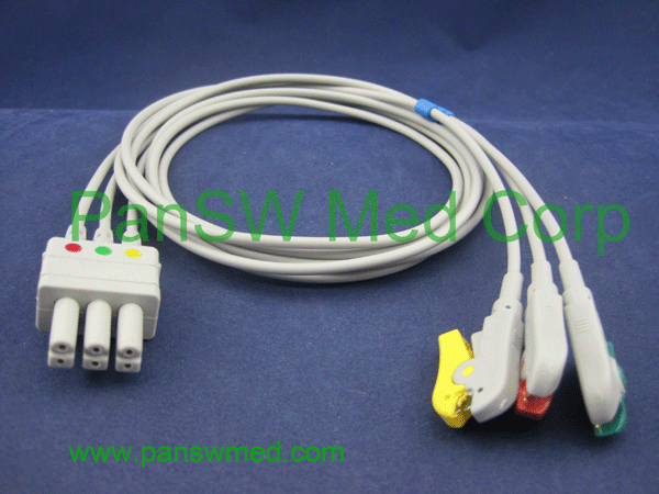 siemens drager 3 leads ECG cable