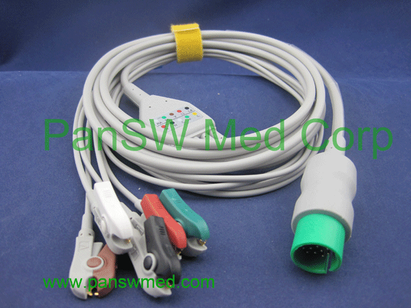 spacelabs ECG cable 5 leads