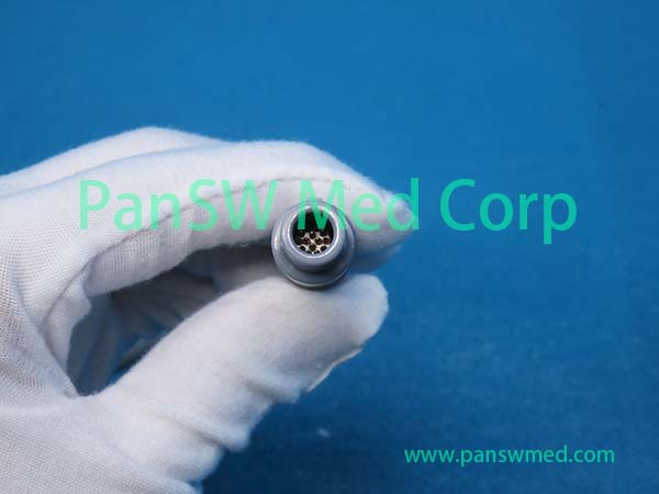 Compatible Canon Fysicon QMAPP Angiography 10-Lead ECG Cable electrode-end view
