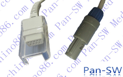 Primedical dual notch spo2 extension cable
