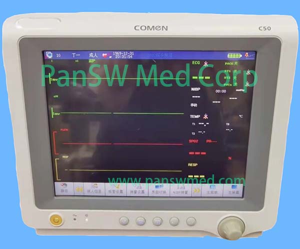 COMEN C50 Patient Monitor Parameter Board, SpO2 Board, Keypad, Touchscreen and Display Parts image 1