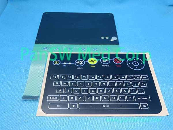 Compatible Keyboard Membrane Keypad for GE MAC 2000 ECG Machine